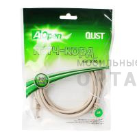 Патч корд литой AOPEN UTP Кат. 5е, серый, 3 м. (1/75)