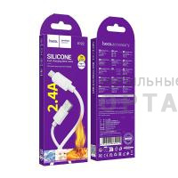 Кабель-Usb Micro Hoco Premium X122, белый (неупакованный)