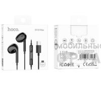 Наушники проводные внутриканальные HOCO M101 Max, Crystal grace, Type-C, 1.2 м,  черный