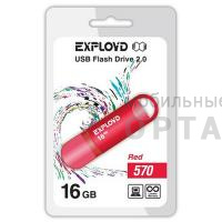 Флешка USB 16 Гб Exployd  570  красный
