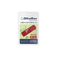 Флешка USB 64 Гб OltraMax 310, USB2.0, красный