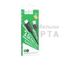 Кабель USB to Type-C HOCO X88 Gratified, 1.0м, 3,0А,  черный
