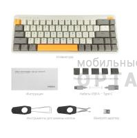 Клавиатура беспроводная XIAOMI MIIIW ART, механическая, серый, белая вставка