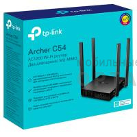 Роутер двухдиапазонный беспроводной TP-Link Archer C54 AC1200 10/100BASE-TX черный