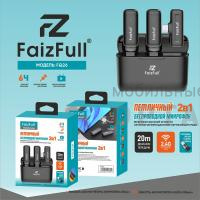 Микрофон петличный FaizFull FQ26 Type-C c перех lightning 2mic+кейс Микрофон петличный FaizFull FQ26 Type-C c перех lightning 2mic+кейс