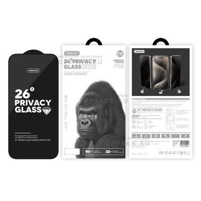 Защитное стекло Антишпион 26° SupGlass XC-12, iPhone 13 Pro max/14 Plus (6.7)